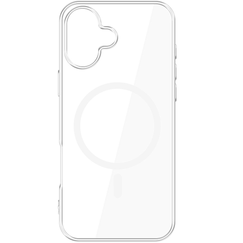 Etui 3mk Clear MagCase do MagSafe, do iPhone 16 Plus, przezroczysto-białe